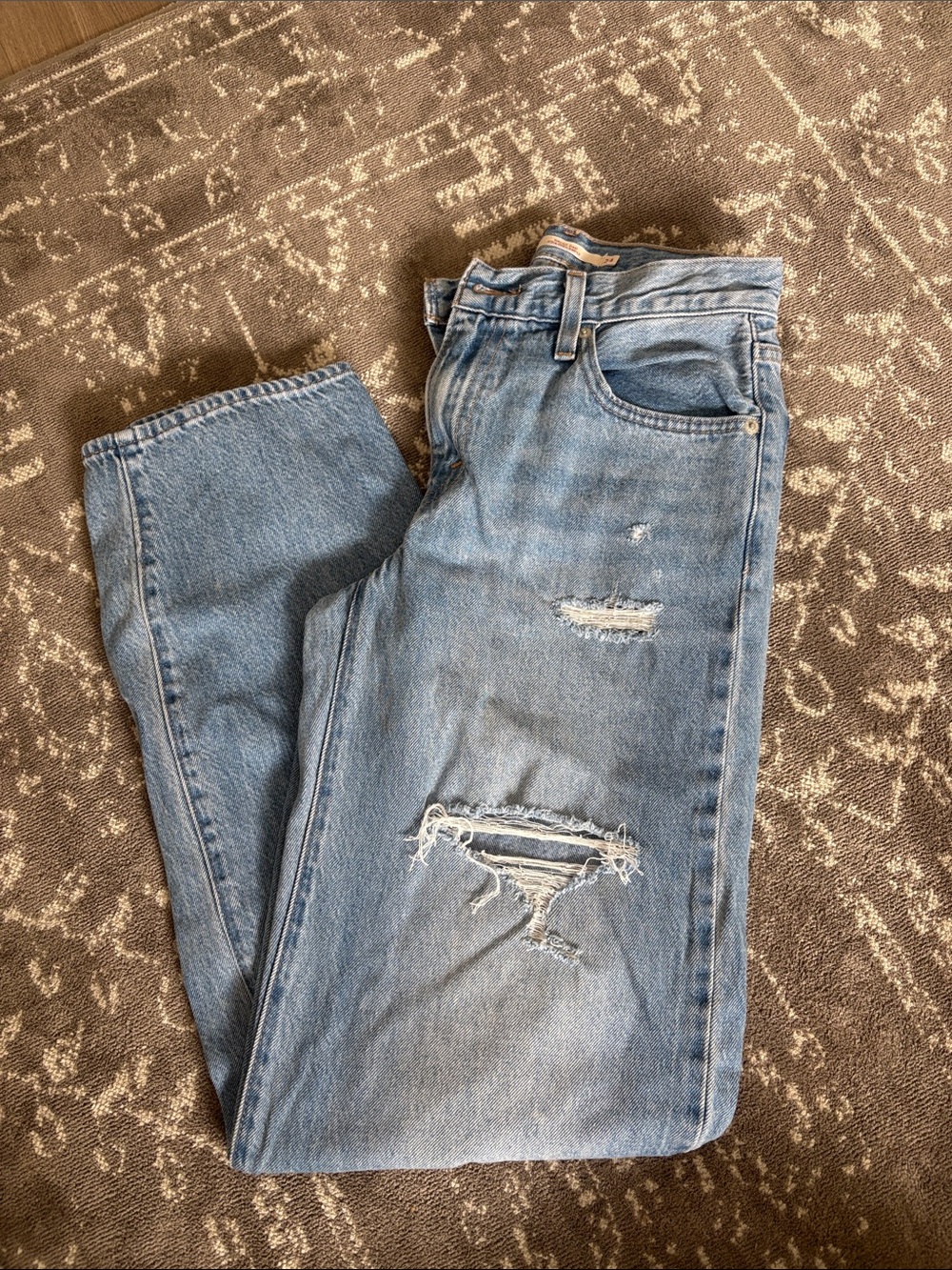 Levi's Light Blue Baggy Dad Jeans